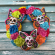 Day of the dead skull flower wreath